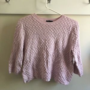 Topshop Pink Crop Sweater